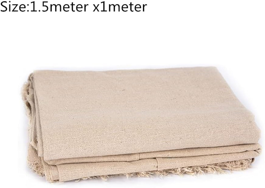 Pottery Special Linen Hessian Cotton Linen Tablecloth Pottery Clay Printing Texture Clay Sculpture Tool 59X39Inch(1 Pc)