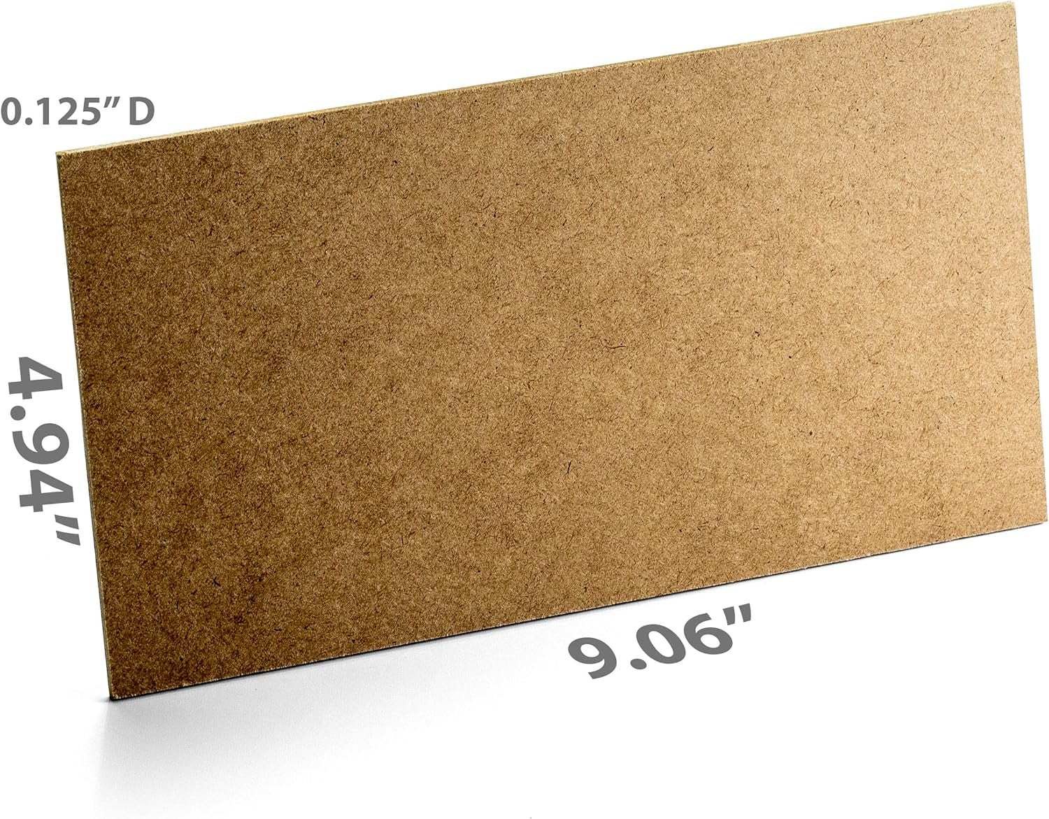 5”X9” MDF Board for Crafts, Medium Density Fiberboard, Board 1/8 Inch Thick, Hardwood Board 20PK (83154),Brown
