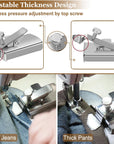 Sewing Rolled Hemmer Foot Set 8 Pcs (3/4/5/6/7/8/9/10 MM), 1 Pcs Sewing Magnetic Seam Guide, Rolled Hem Hammer Foot, Sewing Machine Tools & Accessories, Universal Sewing Machine Screws (3 Pcs)