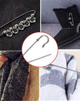 Pack of 30 Large Safety Pins, 2.76" Heavy Duty Blanket Pins Bulk Steel Spring Lock Pins Fasteners for Blankets Crafts Skirts Kilts Brooch Making