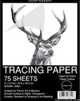 Tracing Paper for Drawing 9”X12" - 100 Sheets of Tracing Paper Pad, 50Gsm Artistic Tracing Paper for Kids, Transparent Paper for Trace Images, Sketch, Drawing by
