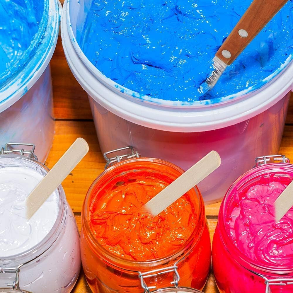 31 Pieces Screen Printing Starter Kit Include 4 Different Size of Wood Silk Screen Printing Frame with 110 Mesh, Squeegees, Inkjet Transparency Film, Ink Knife, Gloves and Mask Tape