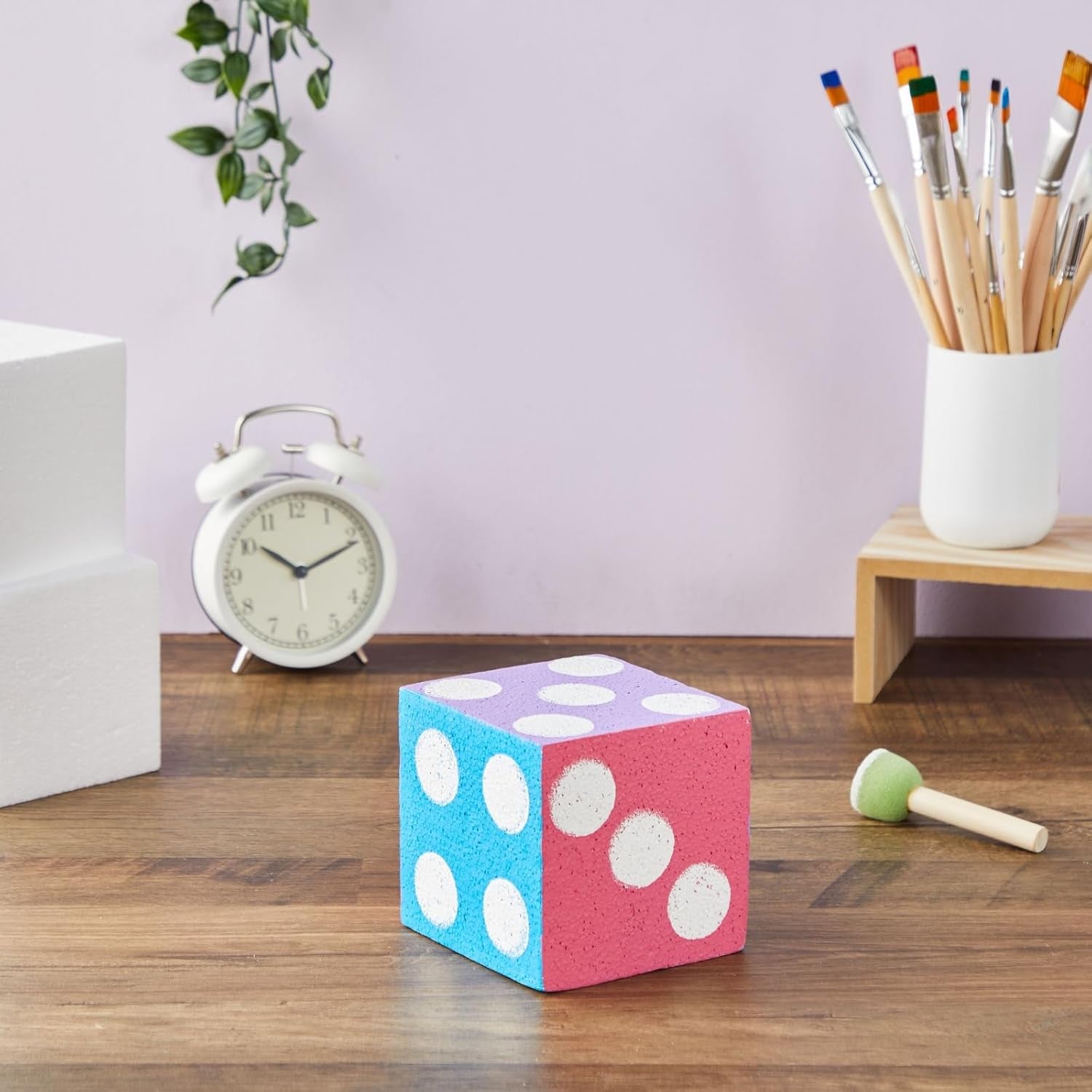 6 Pack Foam Cube Squares for Crafts - Polystyrene Blocks for DIY, Floral Arrangements, Arts Supplies (4 X 4 X 4 In, White)