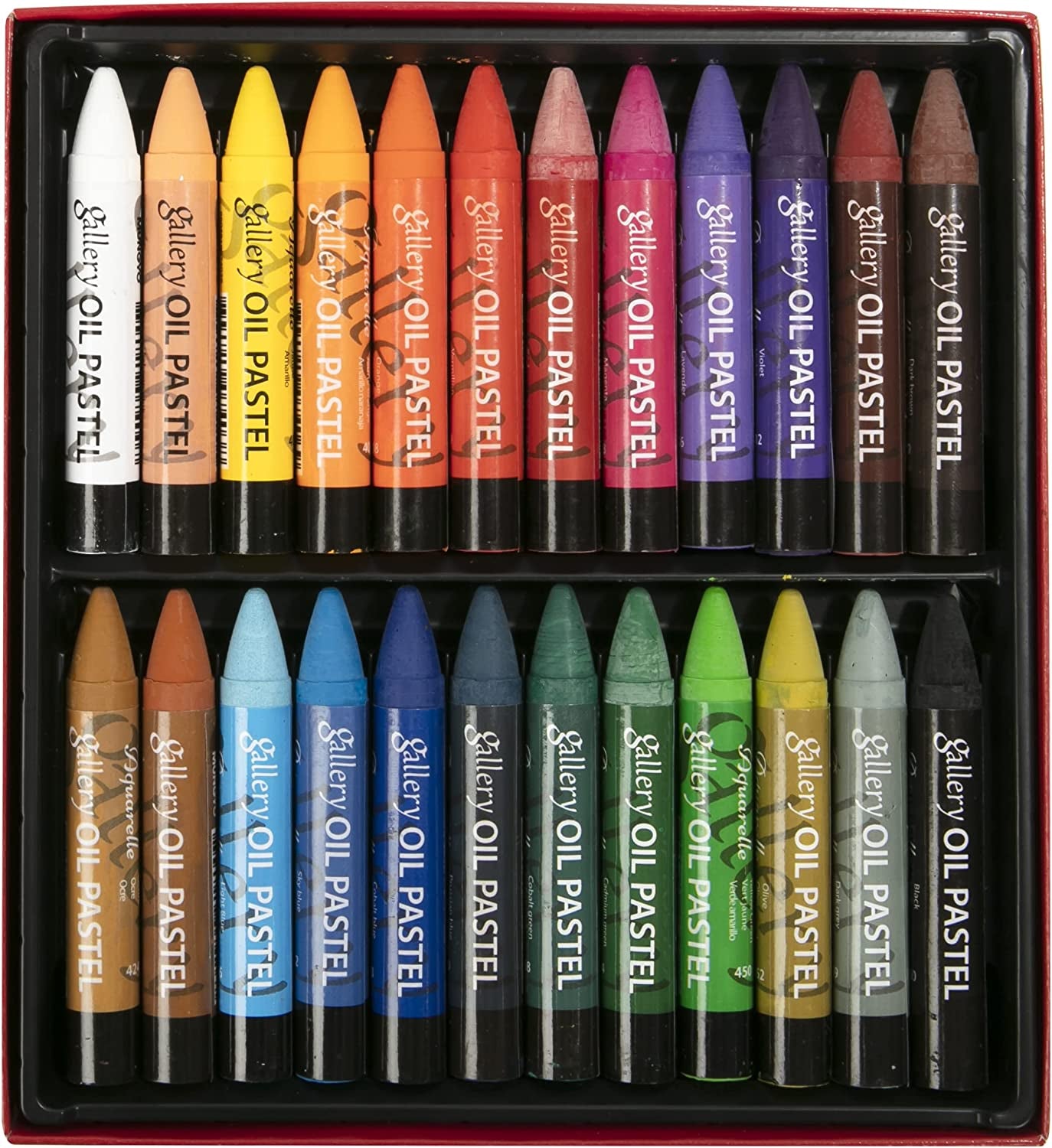 Water-Soluble Oil Pastel Set, 24 Vibrant Colors - Premium Blendable Art Sticks for Artists, Students, and Creatives - MAO-24