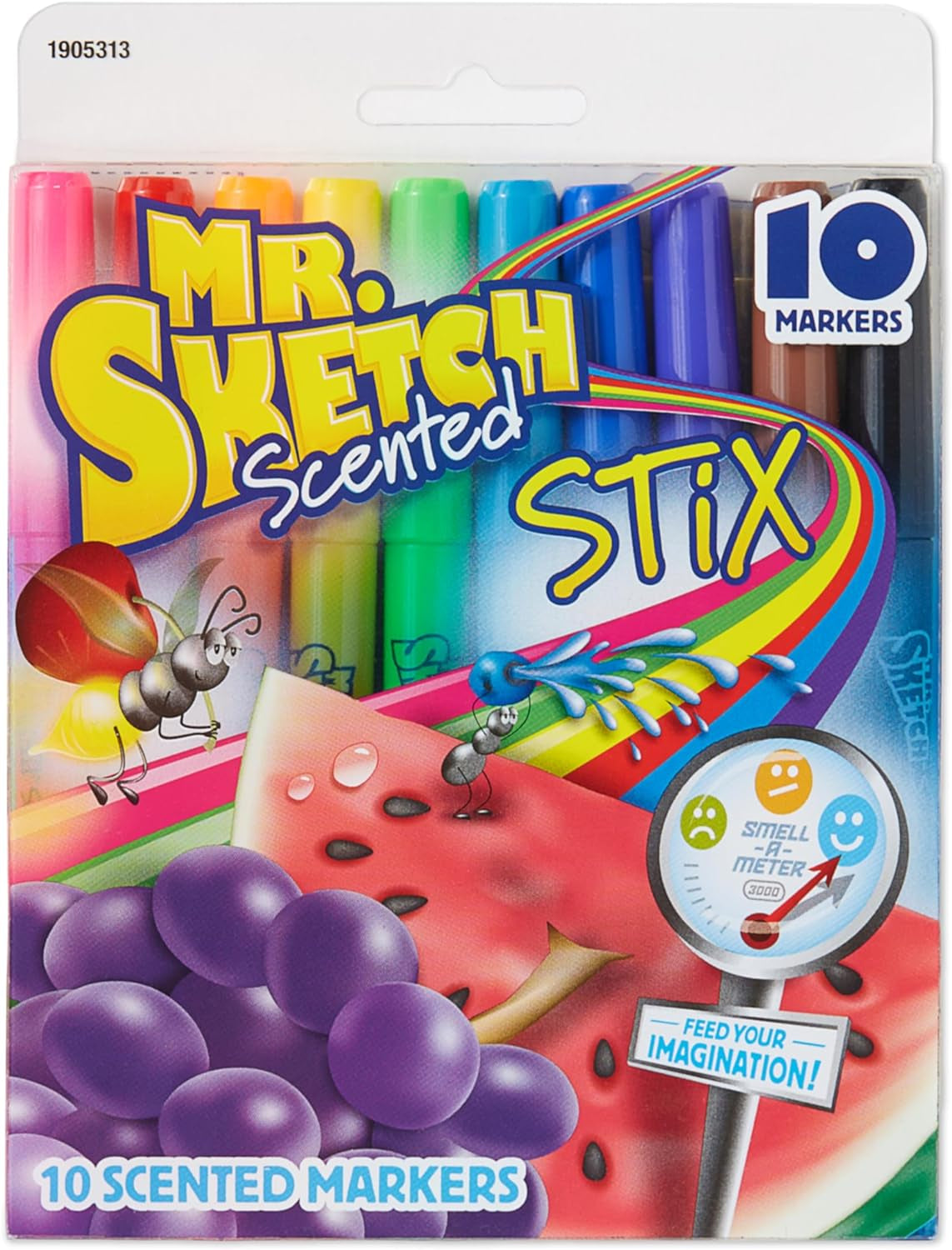 Scented Stix Markers, Fine Tip, Assorted Colors, 1 Count