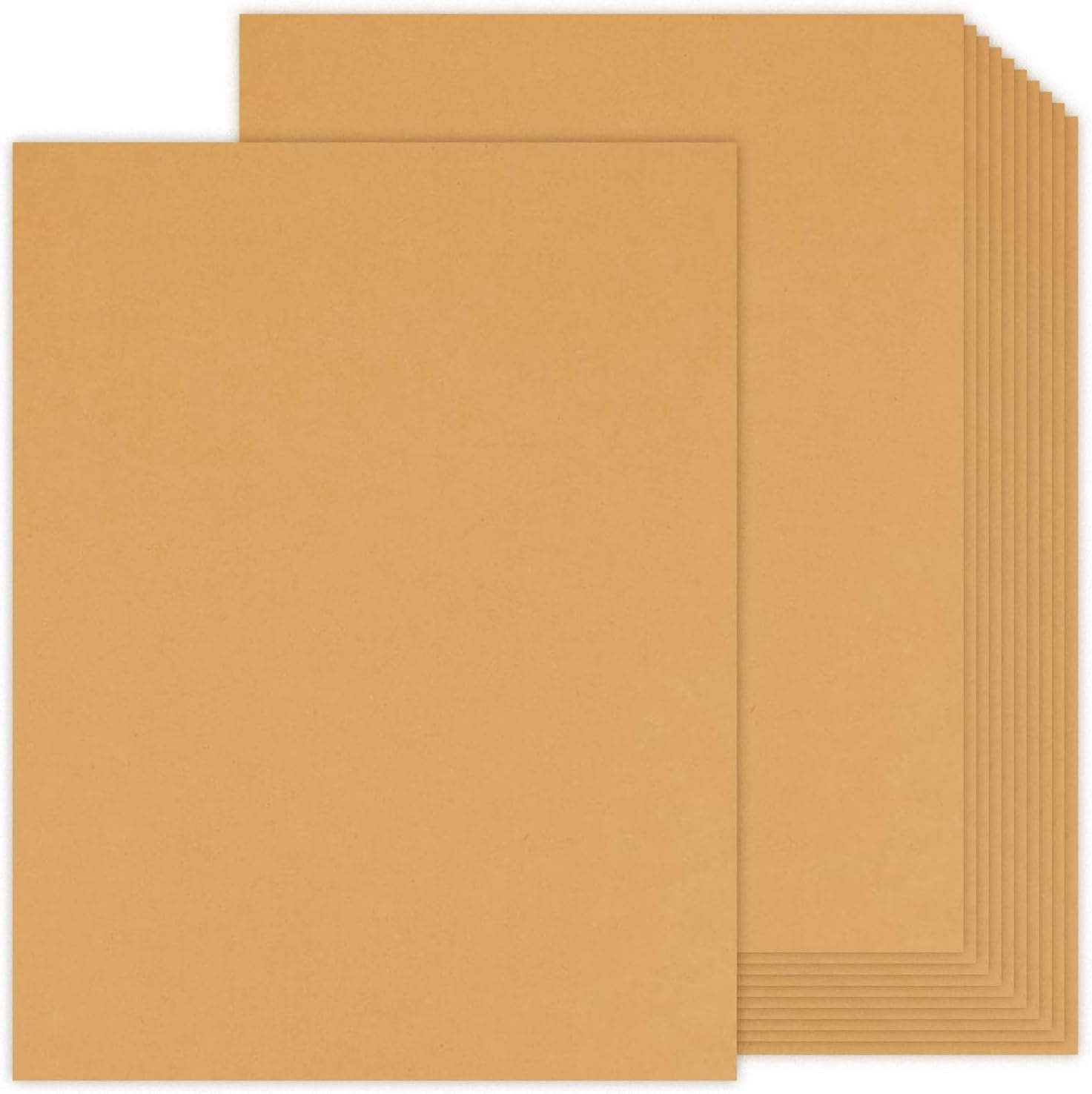 100 Sheets Light Brown Cardstock 8.5 X 11 Kraft Paper,  80Lb Card Stock Printer Paper for Invitations, Menus, Crafts, DIY Cards