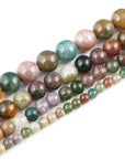 12Mm Natural Indian Agate Beads round Gemstone Loose Beads for Jewelry Making (31-33Pcs/Strand)