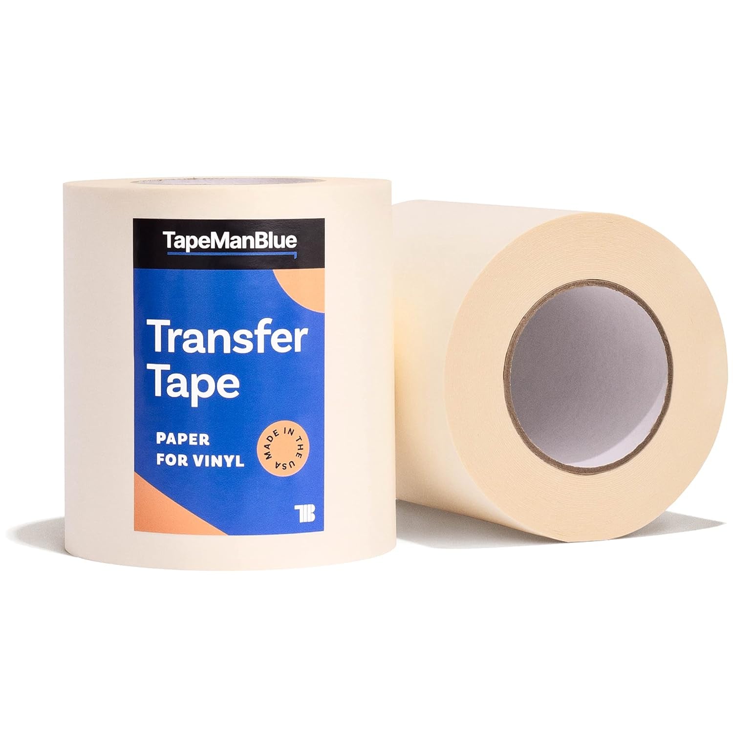 6" X 300' Roll of Paper Transfer Tape for Vinyl, Made in America, Premium-Grade Transfer Paper for Vinyl with Layflat Adhesive for Cricut Vinyl Crafts, Decals, and Letters