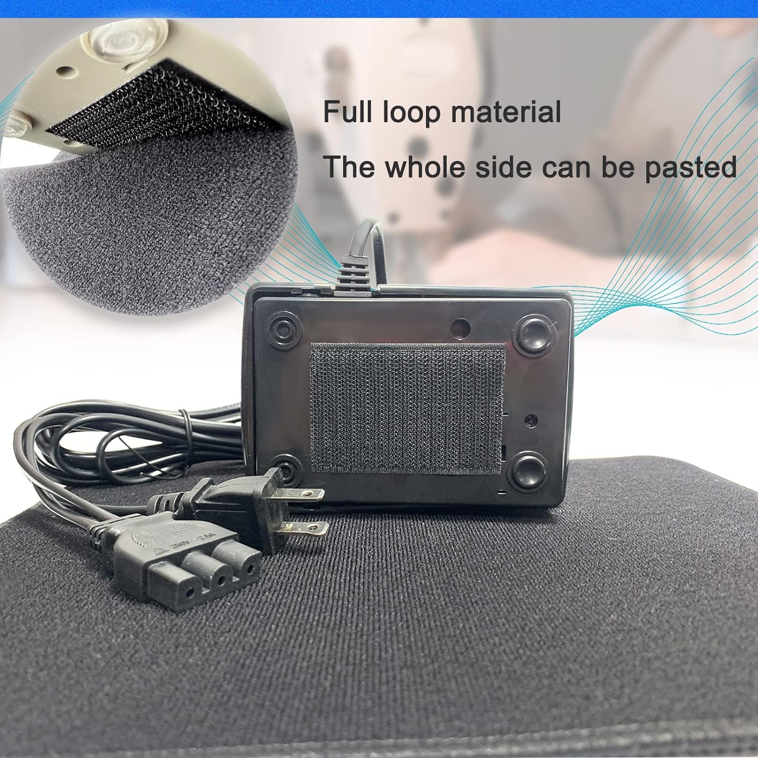 Sewing Machine Foot Pedal Non Slip Pad, with 3 Panda Embroidery, Sewing Machine Pedal Mat, Extra Large and Thicker Make Sure It Stays in Place