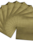 Brushed Gold Adhesive Backed Vinyl Sheets Used for Crafting (10 Pack)