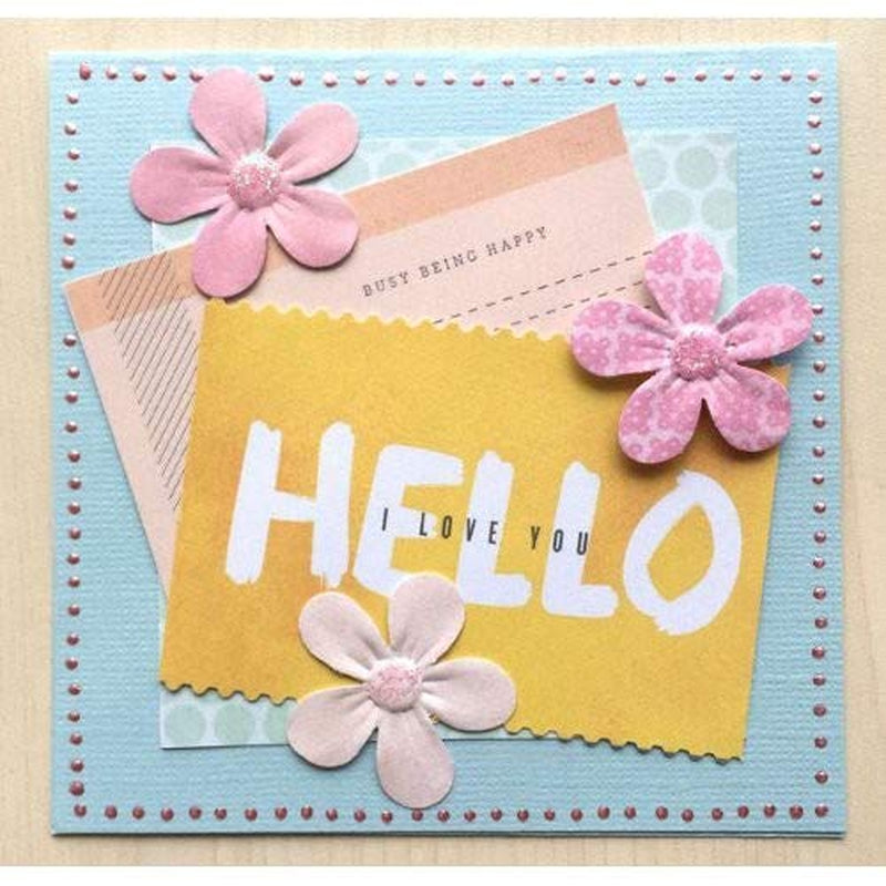 DECOP Embossed Punch Cute Flower