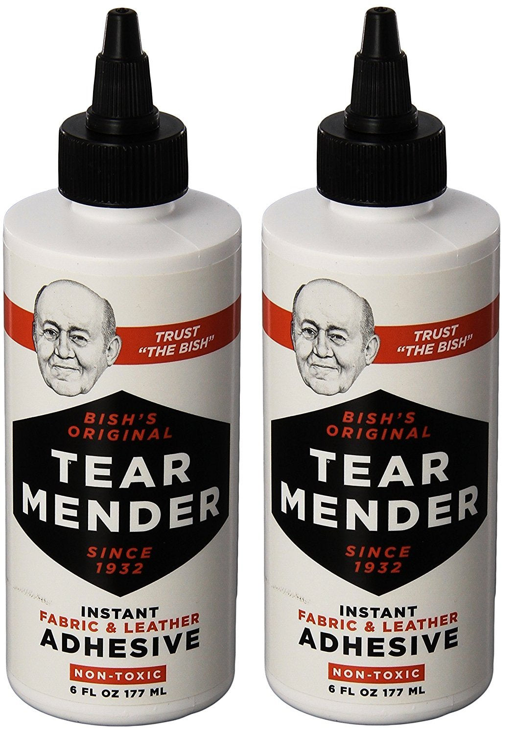 TG-6 Bishs Sygzqo Original  Instant Fabric and Leather Adhesive, 6 Oz (Pack of 2)