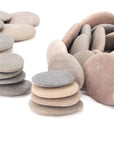 [About 97 PCS - 105 PCS](18 Pounds) Painting Rocks,2.33"-3.72" River Rocks,Diy Rocks,Flat Rocks,Craft Rocks,Natural Stones
