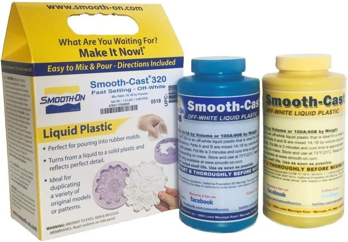 Smooth-Cast 320 - Off-White, Ultra Low Viscosity Liquid Plastic - Pint Unit