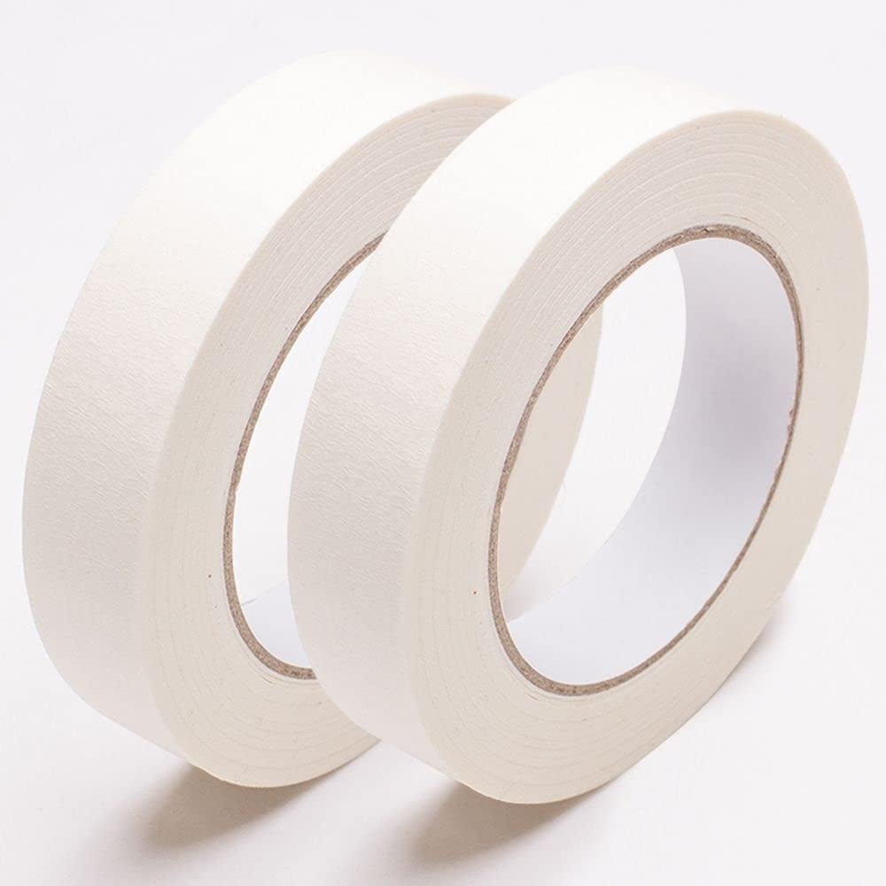 Artist Tape - White Masking Artists Tape 1 in X 55 Yd, Removable Paper Masking Tape for Drafting Art Watercolor Painting, Canvas Framing …(2, White