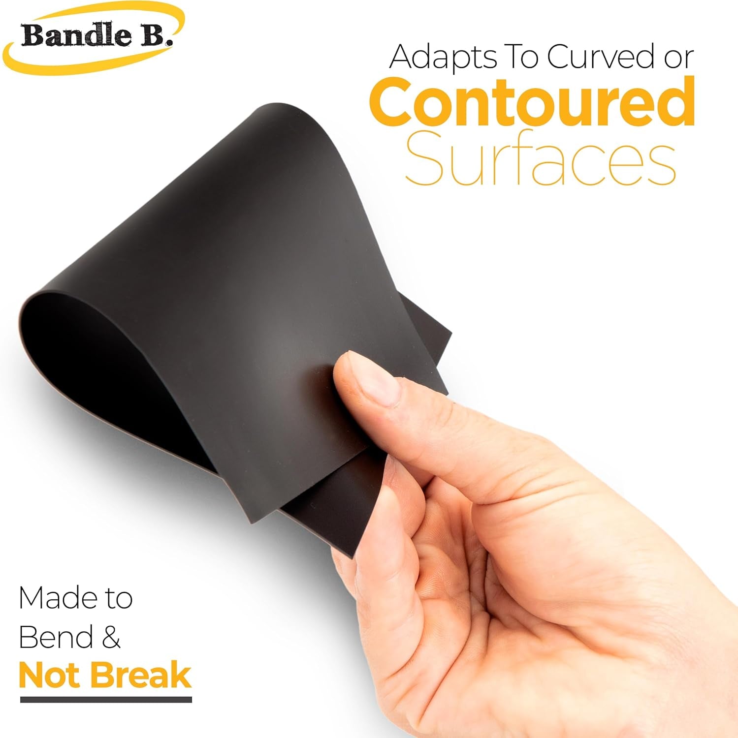 Bandle B Magnetic Sheets for Crafts 8.5"X11". Pack of 10. Flexible Non Adhesive Magnetic Sheet for Metal Cutting Die Storage. Easy to Organize and Cut for Arts &amp; Crafts or Scrapbooking. Thickness 30