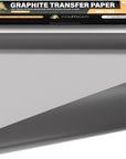 Graphite Transfer Paper Roll, Wax-Free, 17" X 15Ft Transfer Paper Roll, Graphite Paper, Precise Carbon Paper Ideal as Tracing Paper for Drawing