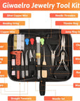 Jewelry Making Kit for Adults, Jewelry Making Supplies with Jewelry Making Tools, Jewelry Pliers, Jewelry Wires, Findings, Necklace Chains, Magnifier and Storage Bag