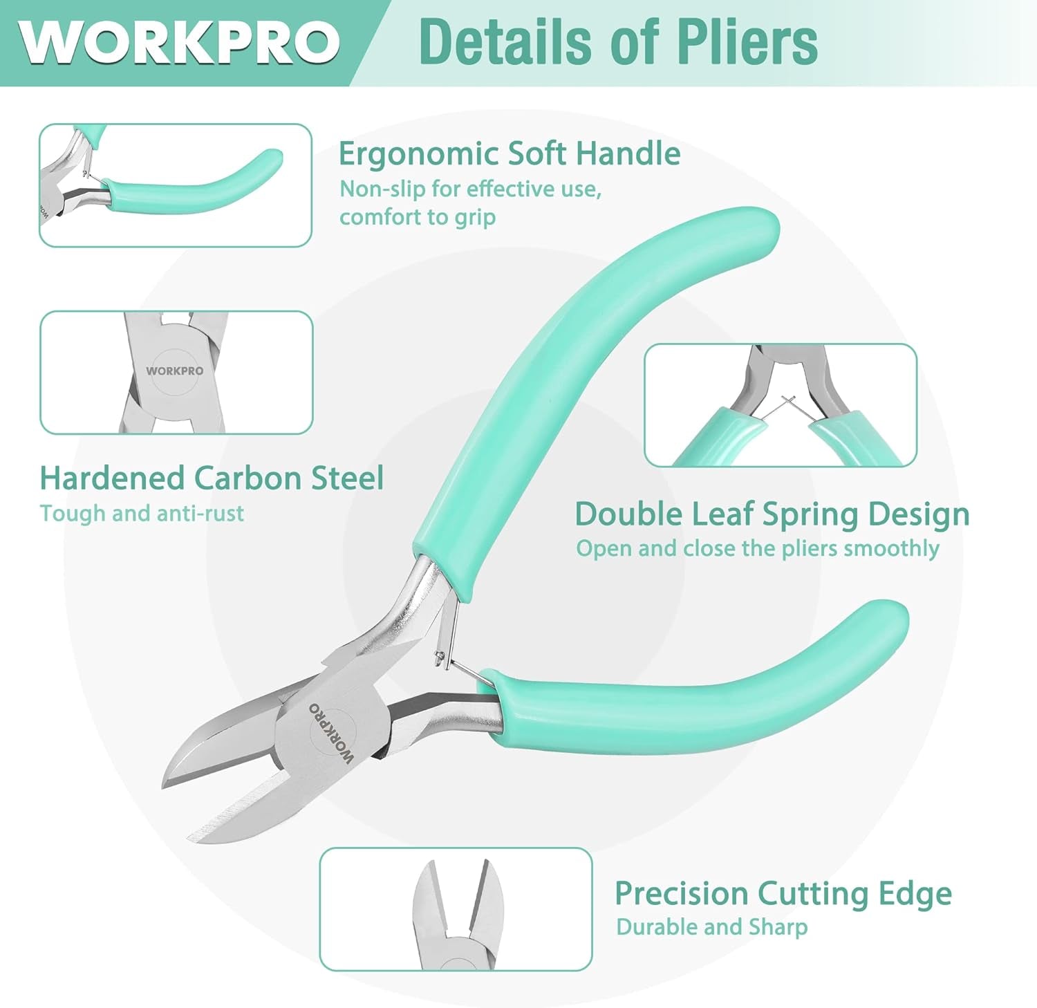 Jewelry Pliers Set, 3 Pack Jewelry Making Tool Kit Includes Mini Needle Nose Pliers/Chain Nose Pliers, round Nose Pliers and Wire Cutter for Jewelry Repair, DIY Crafts, Jewelry Making Supplies