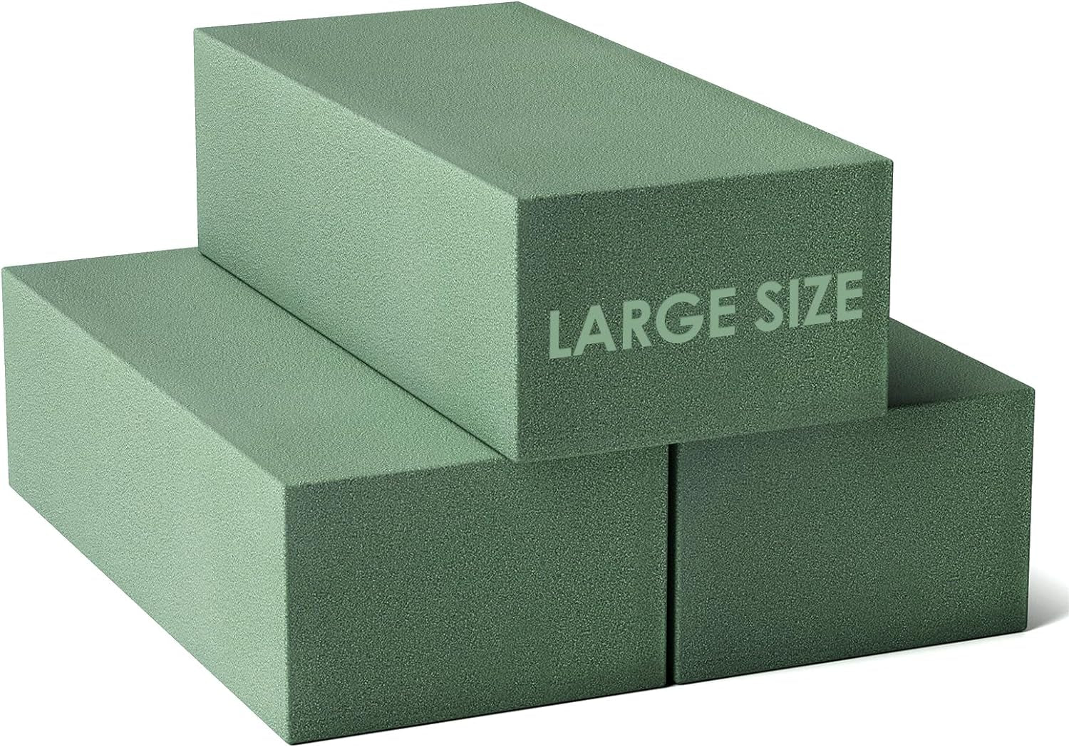 Floral Foam Blocks, Flower Foam 3 Pack, 7.5 * 3.4 * 2.2In Green Foam for Flower Arrangement Dry &amp; Wet Floral Foam for Fresh Flowers Artificial for Diys, Arts, Crafts &amp; Weddings