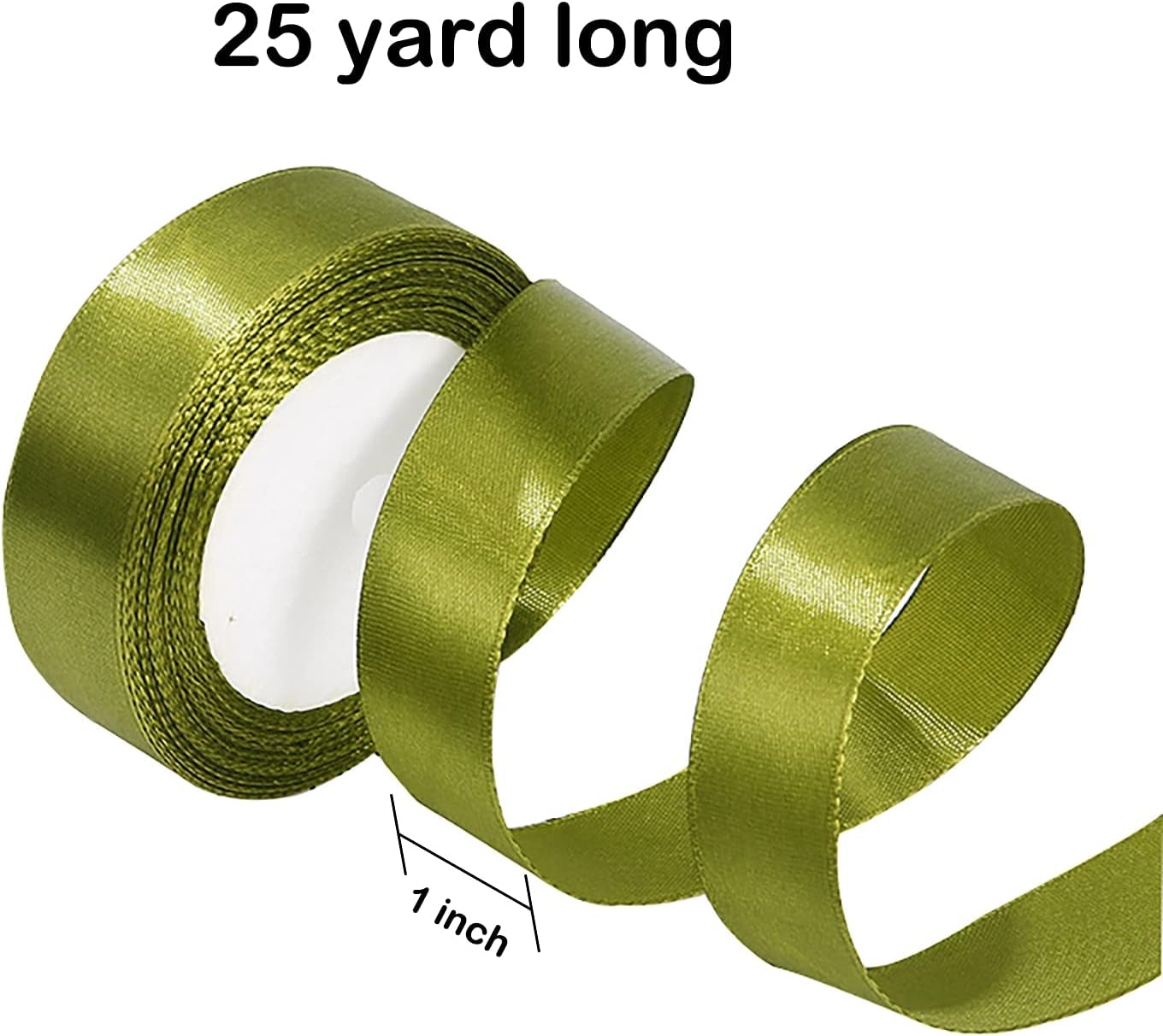400 Yard Satin Ribbon Single Face 16 Solid Color Fabric Satin Ribbon Set,25 Yard per Roll in 1 Inch Wide,16 Rolls,Assorted Ribbon Perfect for Gift Wrapping/Christmas/Wedding Favors/Party Decoration