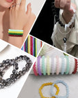 1400Pcs 30 Color Glass Beads for Jewelry Making, 8Mm round Crystal Glass Bracelets Making Kit Suitable for Beginner Bracelet Making