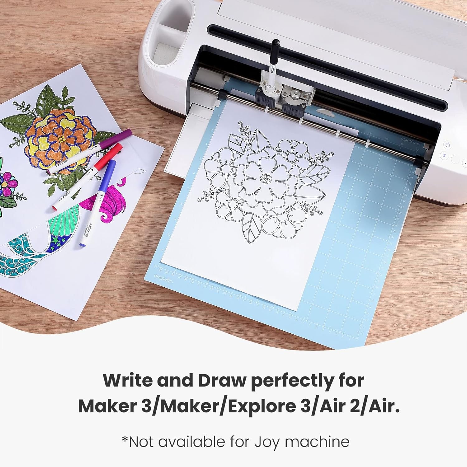 Fine Point Pens for Cricut Maker 3/Maker/Explore 3/Air 2/Air, 0.4 Tip Ultimate Fine Point Pens Set of 30 Pack Supplies Tools Accessories Writing Drawing Pen Compatible with Cricut Machine