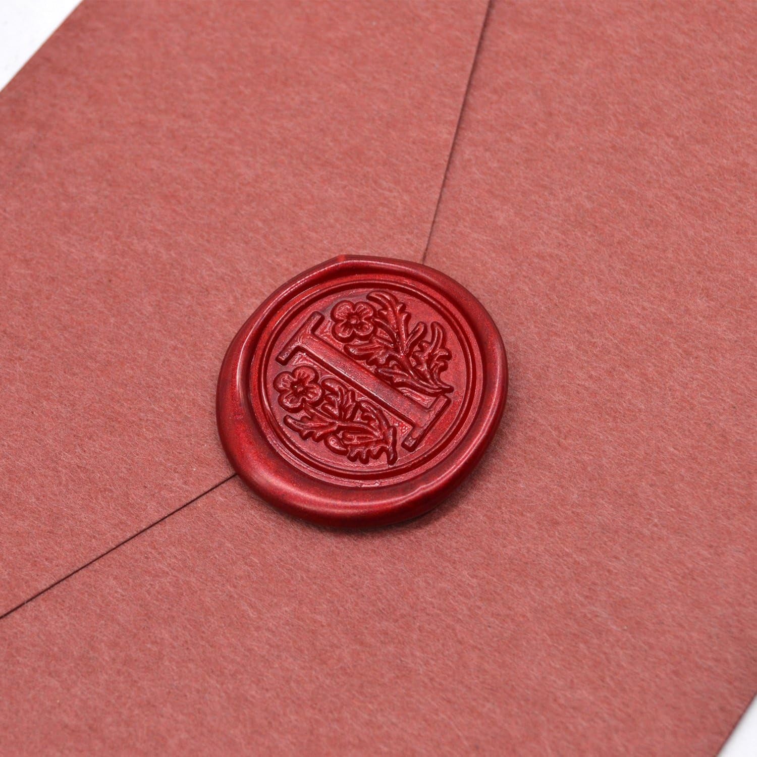 6PCS Blood Red Sealing Wax Sticks with Wick, Suitable for Envelope, Invitation, Gift Wrapping, Wine Bottle, Tea or Cosmetics Box