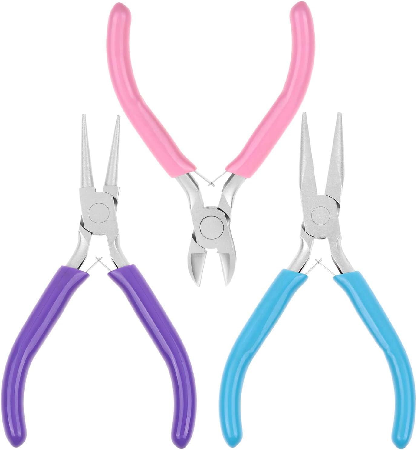Jewelry Pliers Set - Needle Nose, round Nose and Wire Cutters for Jewelry Making, Repair and Crafts