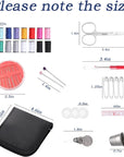 Sewing Kit,Sewing Bag Set, Portable Sewing Kit - DIY Supplies with Accessories, Ideal for Adults, Beginners, Travelers and More. Includes Black Handbag.