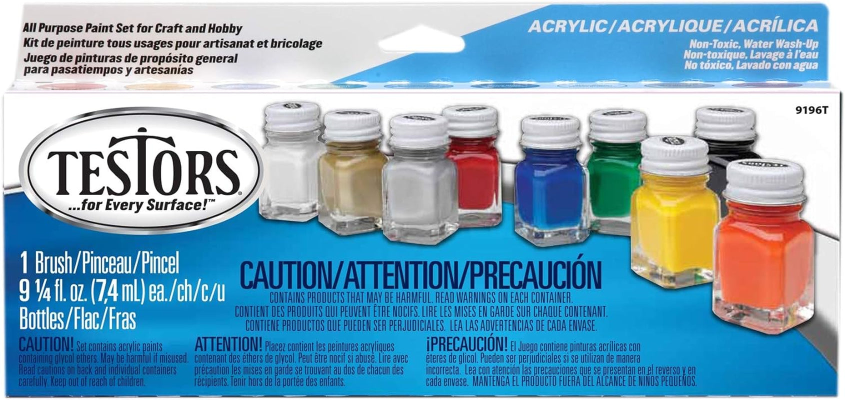 Acrylic Value Finishing Paint Set - 9196T,Multicolor