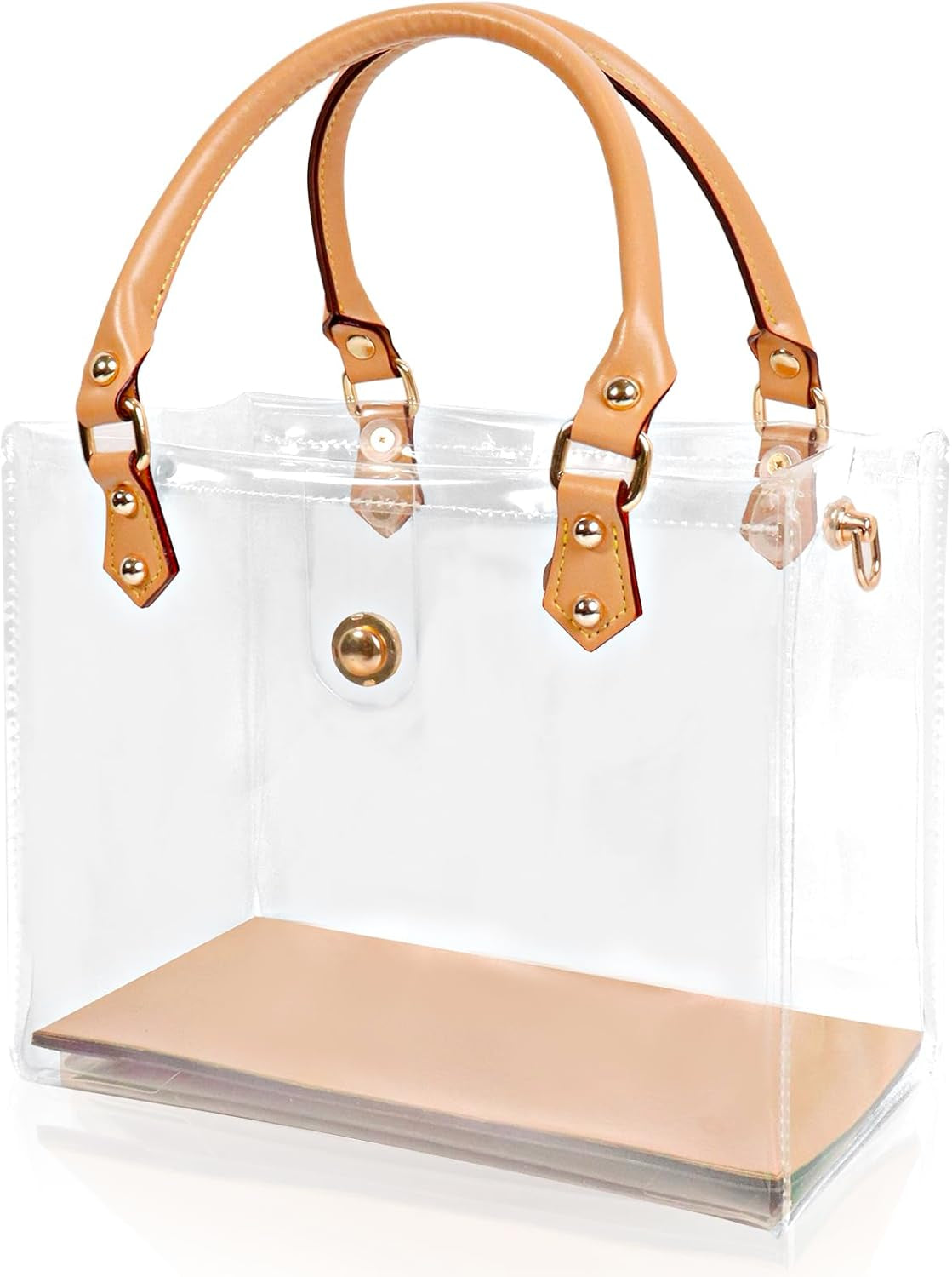 Clear PVC DIY Tote Bag Handbag Making Kit Handmade Gift Bag Craft Accessory Tool Set Birthday Holiday Gift Bag (R)