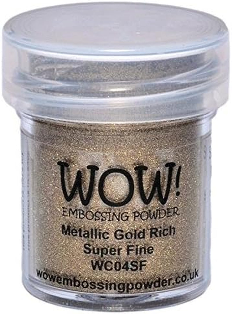 Wow! Embossing Powder Metallic Bundle: Gold, Silver, Platinum and Copper, 15Ml (1) (1, Brown)