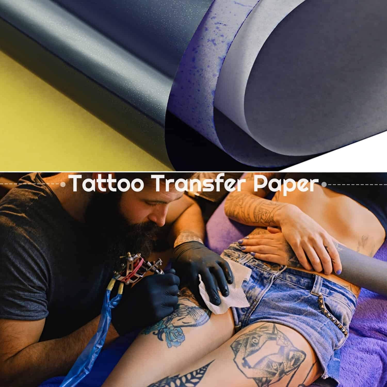 38 Sheets Tattoo Transfer Paper, Stencil Paper for Tattooing, 8 1/4" X 11 3/4"
