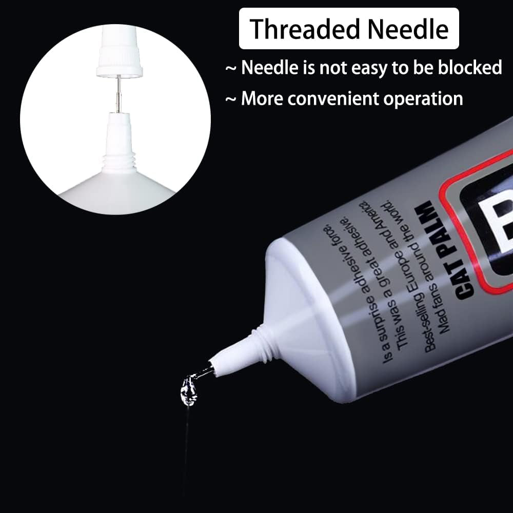 B-7000 Adhesive, Multi-Function Glues Paste Adhesive Suitable for Glass, Wooden, Jewelery, Rhinestones, 0.9 Oz, 2 Packs