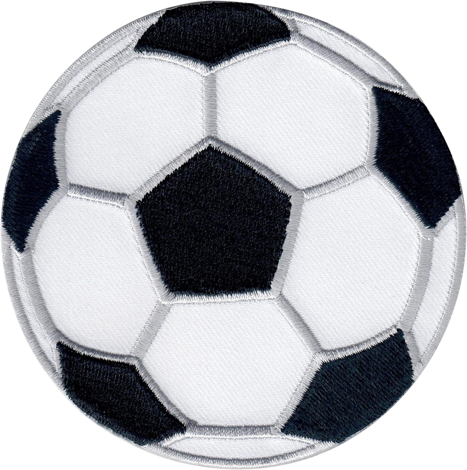 Soccer Ball Patch Football Sports, Iron On/Sew on - Appliques for Kids Children