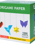 Origami Paper Double Sided Color - 160 Sheets - 20 Colors - 6 Inch Square Easy Fold Paper for Beginner