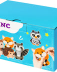 Set of 5 Woodland Wool Needle Felting Kit, Fox Owl Hedgehog Squirrel Raccoon Animal Doll Wool Felt Needle Felting Tools Foam Pad, DIY Needle Felting Craft Party Supplies for Beginners