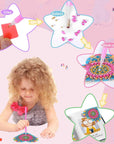 Diamond Art Kits for Kids，Gem Art for Kids Christmas Gift, Gem Painting Kits for Girls Birthday Gift, Arts and Crafts for Kids Ages 6 8 10