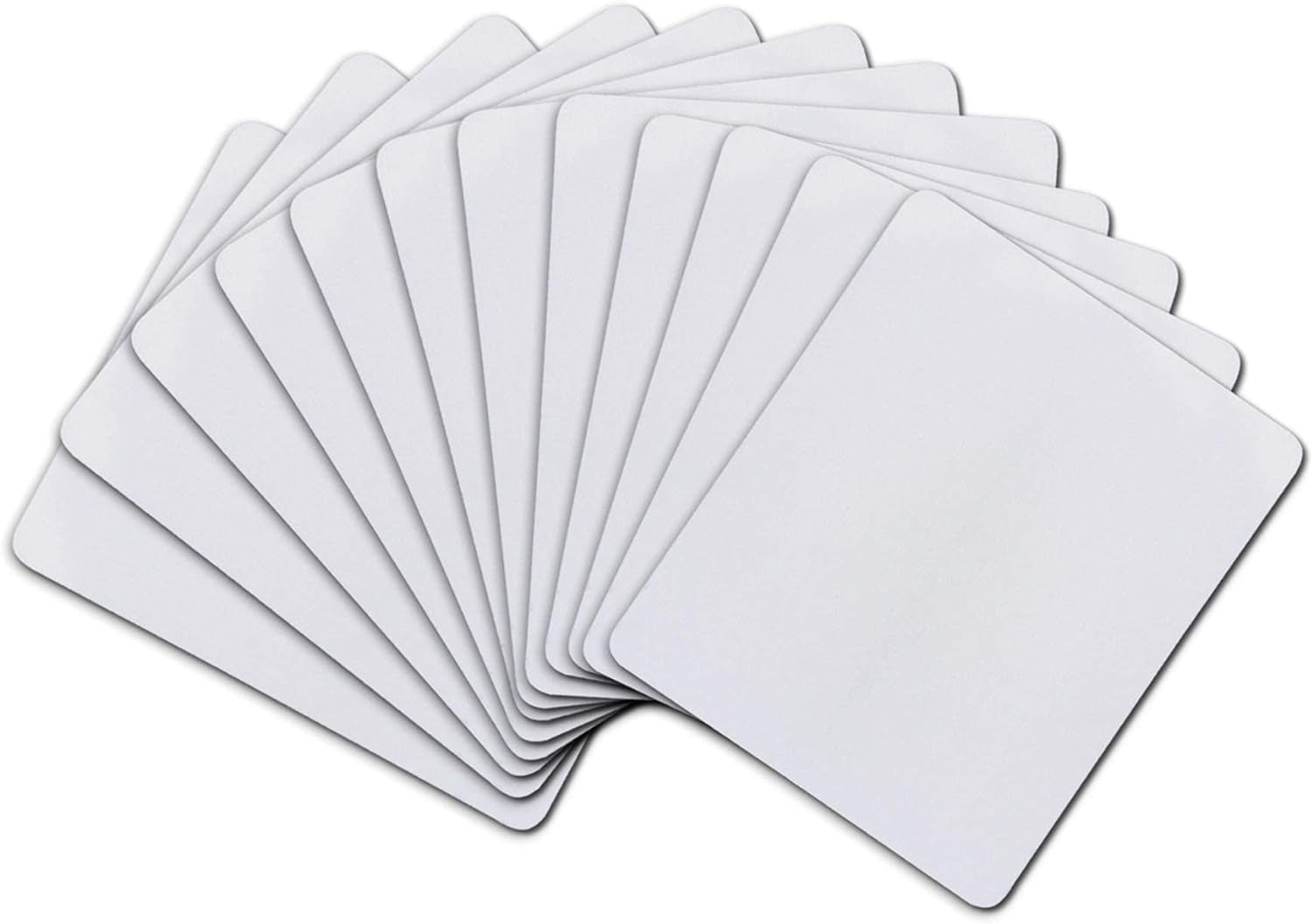 Sublimation Mouse Pad Blank Rectangular Blanks 12 Pcs for Sublimation Transfer Heat Press Printing Crafts 24X20X0.2Cm White