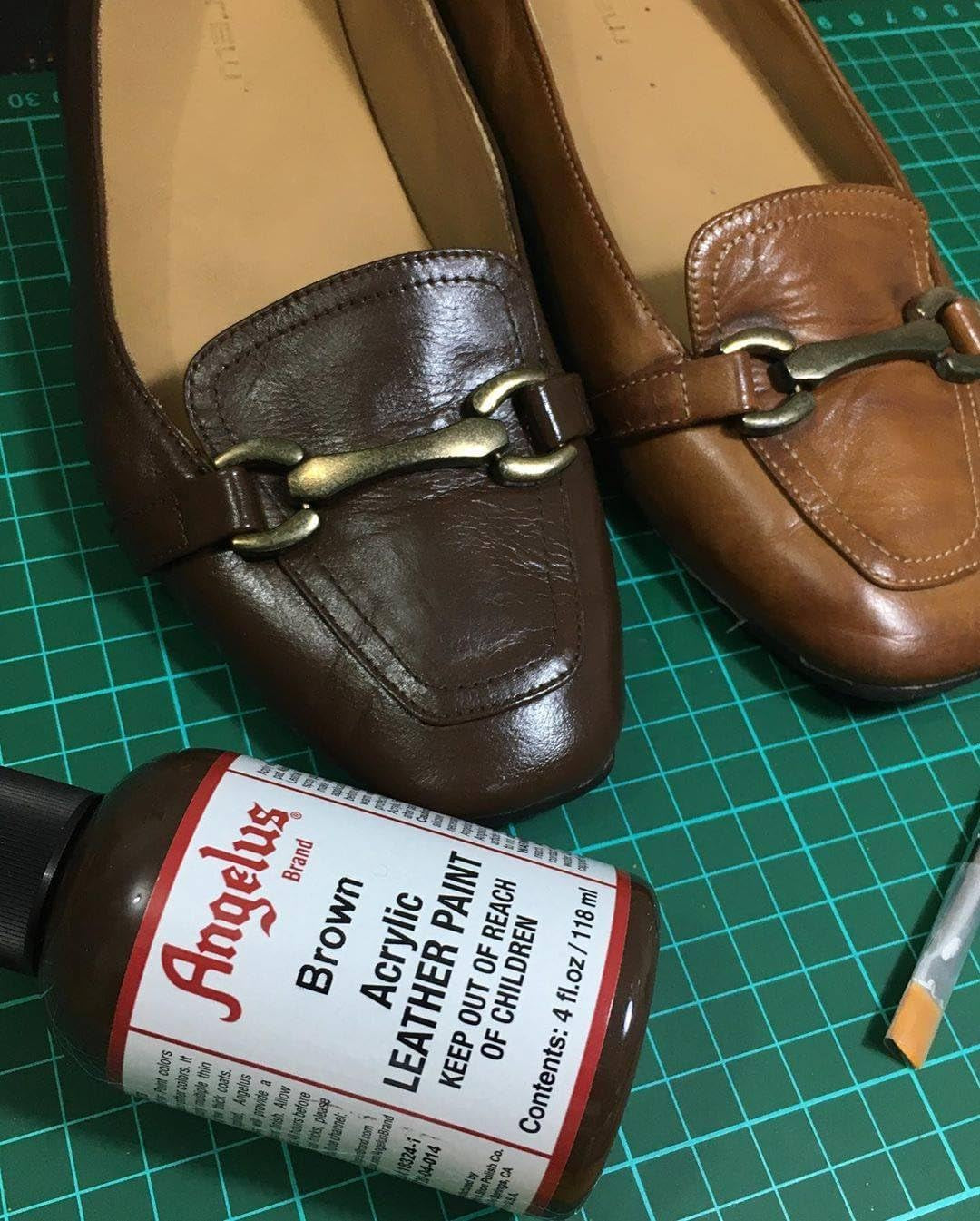 Acrylic Leather Paint Brown 4Oz