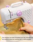 Sewing Machine for Beginners, Mini Sewing Machine with 12 Built-In Stitches, Kids Sewing Machine with Foot Pedal, High-Low Speeds, Portable Sewing Machines and Sewing Enthusiasts (505)