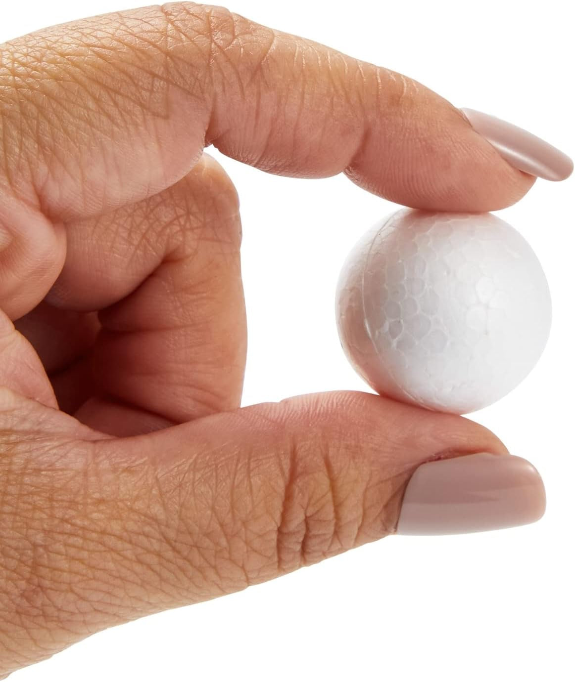 100 Pack 1 Inch Mini Foam Balls for Crafts, Smooth Polystyrene Spheres for DIY Decorations, Home Party, Classroom Spheres