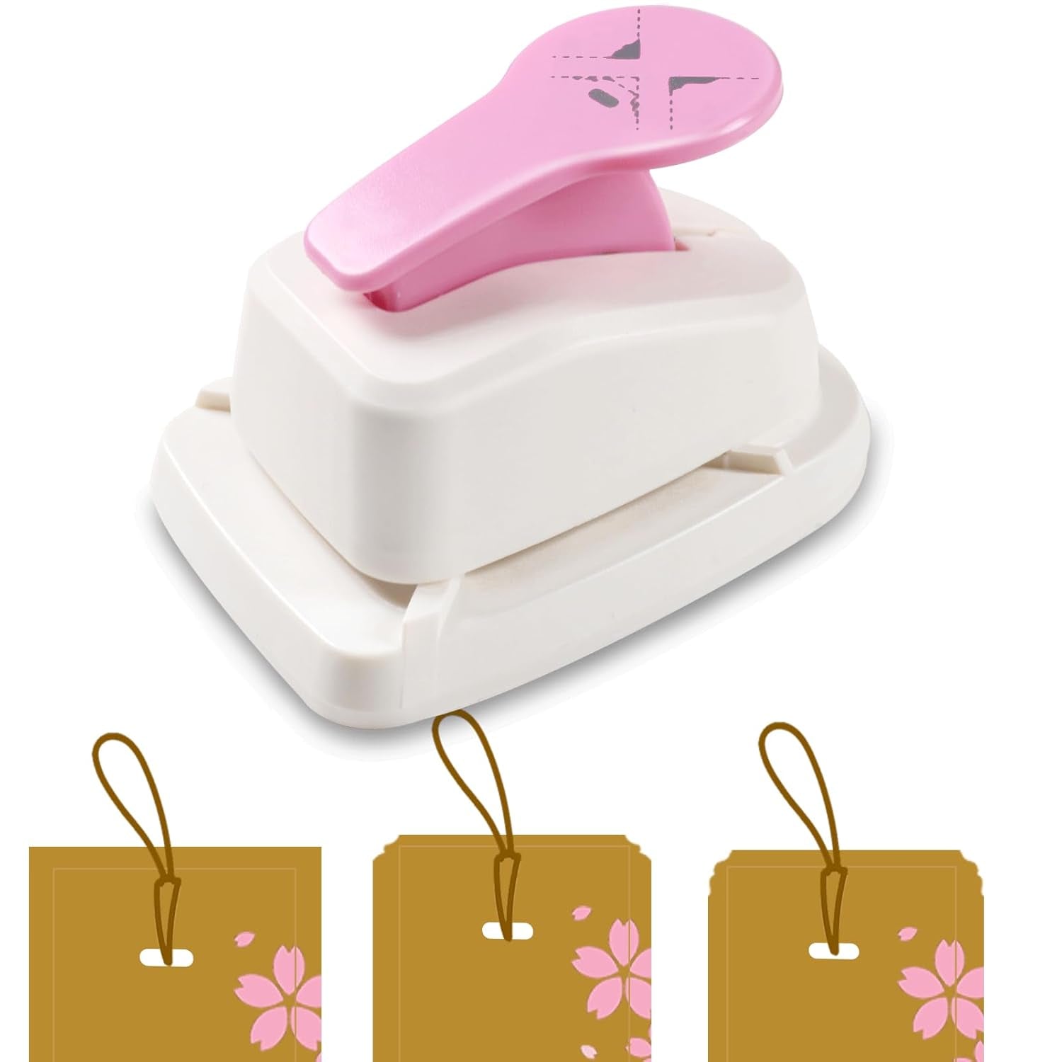 Tag Punch, 3 in 1 Craft Tag Punch, Tag Punches for Paper Crafts, Tag Hole Punch, Gift Tag Paper Punches, Anysize Punch, Tag Maker Punch, Craft Puncher for DIY Projects Card Making