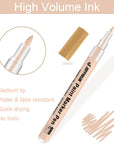 Skin Tone Acrylic Paint Pens, Paint Markers for Wood,Glass,Fabric,Rocks Painting Paint Pens (0.7Skin Tone)