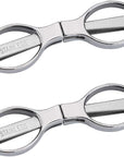 2Pcs Folding Scissors,Safe Portable Travel Scissors,Stainless Steel Telescopic Cutter Used for Home Office, Safety Portable Travel Trip Scissors