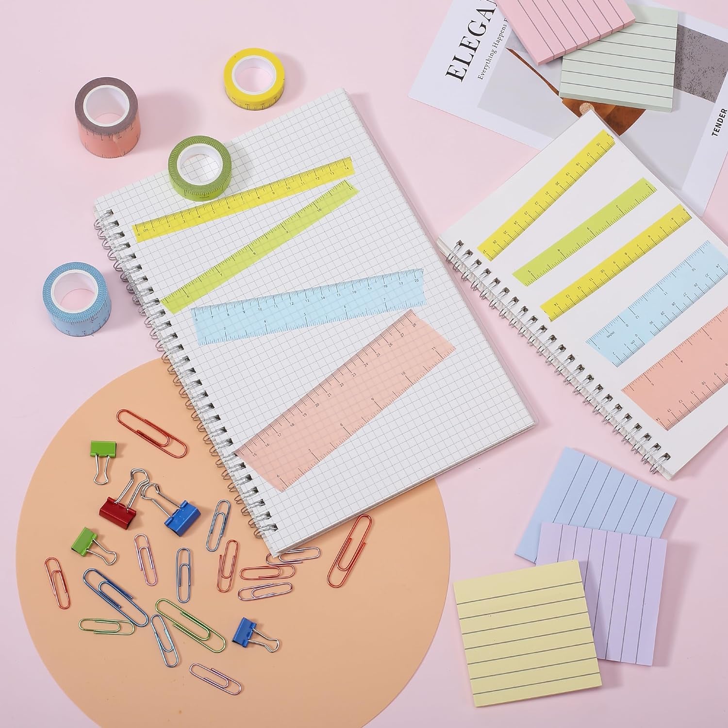- Ruler Washi Tape, 4 Pack, Assorted Sizes, Ruler Tape, Tape Ruler, Tape Measure Masking Tape, Washi Tape Set, Decorative Tape, Washi Tape, Scrapbook Tape
