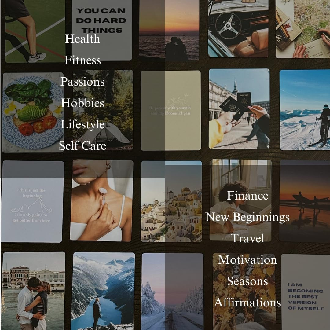 2024 Vision Board Kit - Vision Board Kit Supplies, Collage Images, Dream Board, & Mood Board - 150 Vision Board Images and Inspiring Quotes - Affirmation Cards & Goal-Setting