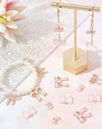 Enamel Bowknot Charms for Jewelry Making Charms DIY Craft Supplies