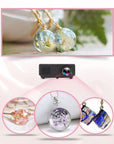 300G UV Resin Kit with Light-Upgraded Crystal Clear Hard UV Curing Premixed Epoxy Resin Starter Supplies for Art Craft Beginner Jewelry Making with Lamp